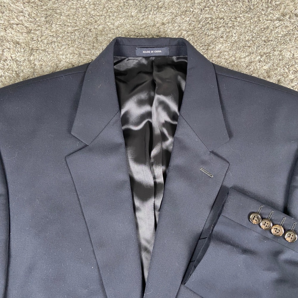 Ralph Ralph Lauren Blazer Mens 42L Blue Wool 2 Button Dillard Sport Coat Jacket